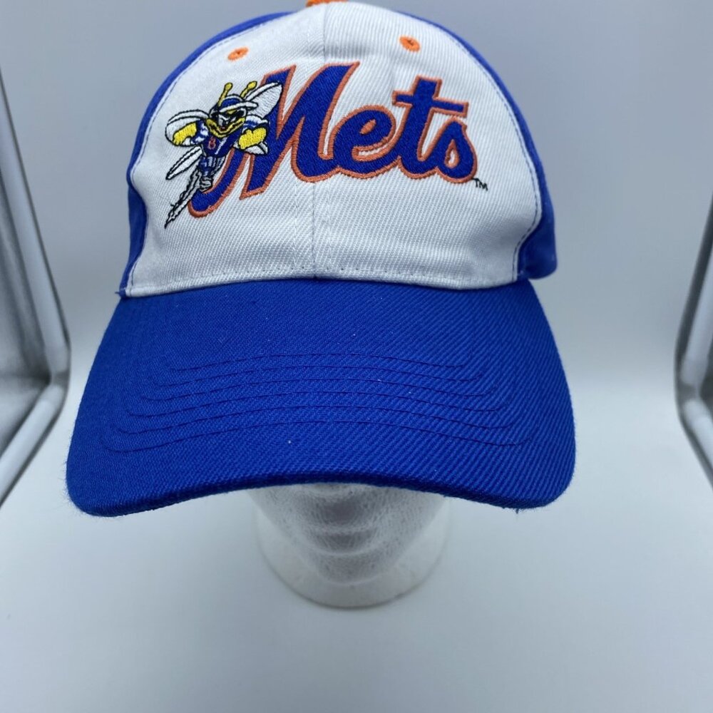 New York Mets Blue White Hat Cap Hook Loop MLB Lockheed Martin Game Day Promo
